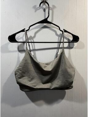 Womens H&M Crop Top Sleeveless Size US 10 Olive Green